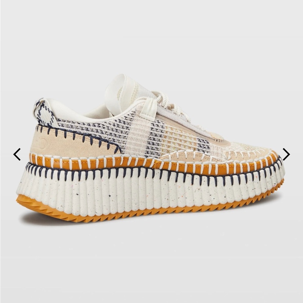 Chloe Nama Stitch Walking Sneakers - Biscotti Beige - Picture 6 of 7